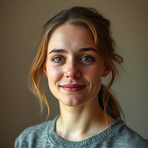 Portret van Anna de Vries, voormalig student.