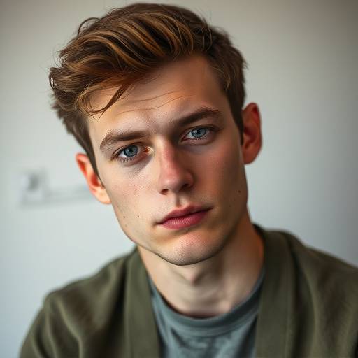Portret van Ben Gerritsen, voormalig student.