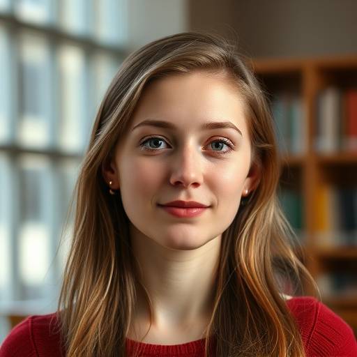 Portret van Clara Jansen, voormalig student.
