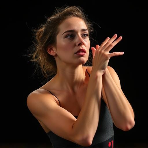 Portretfoto van Sofie Jansen, gastdocent fysiek theater.